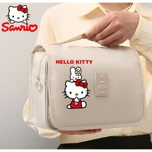 Hello Kitty Travel Toiletry Bag Large Capacity Hanging Makeup Organizer Foldable